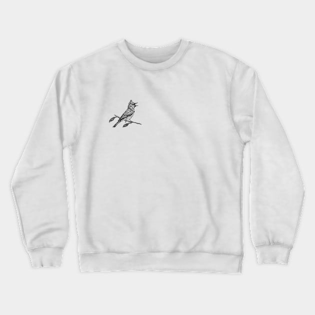 Leaden Flycatcher Bird Crewneck Sweatshirt by wingzha